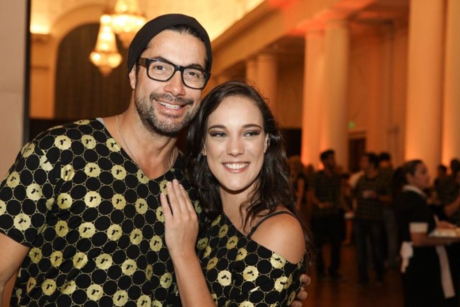 O make up artist Fernando Torquatto e a atriz Adriana Birolli | 