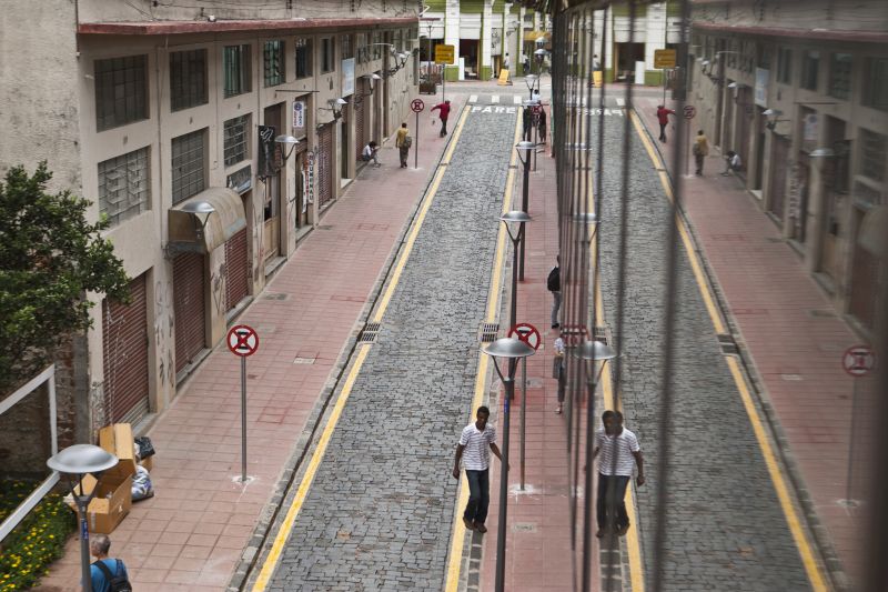 Reinauguração da Rua São Francisco, hoje, terá shows e feira gastronômica | Marcelo Andrade/Gazeta do Povo