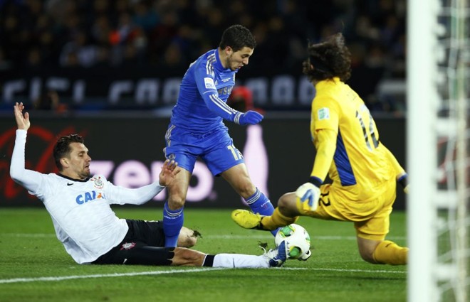 Hazard fez bom jogo, mas parou em Cássio |