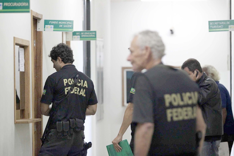 Operação Renascer da PF em São Francisco do Itabapoana (RJ), em março, que desmontou esquema de corrupção | Mariana Ricci/Folha da Manhã