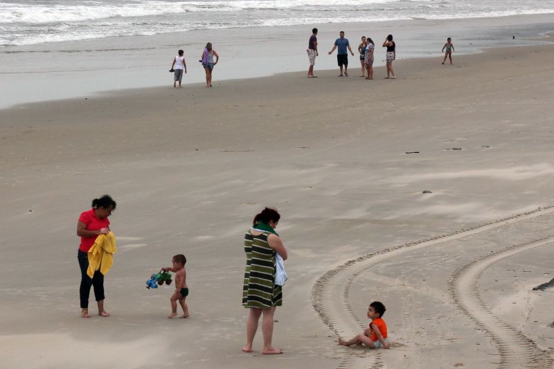 Tempo ruim desanimou os veranistas | Walter Alves/Agência de Notícias Gazeta do Povo