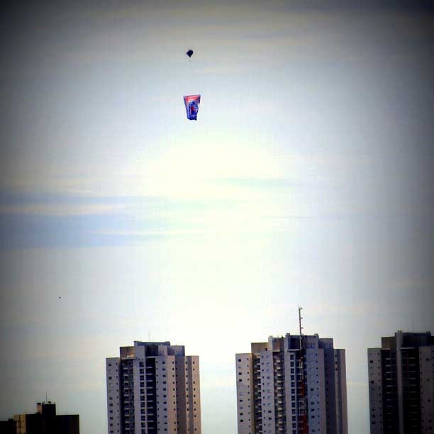 Artefato caiu sobre a fiação | Ingrid Helga Weldt Gulin