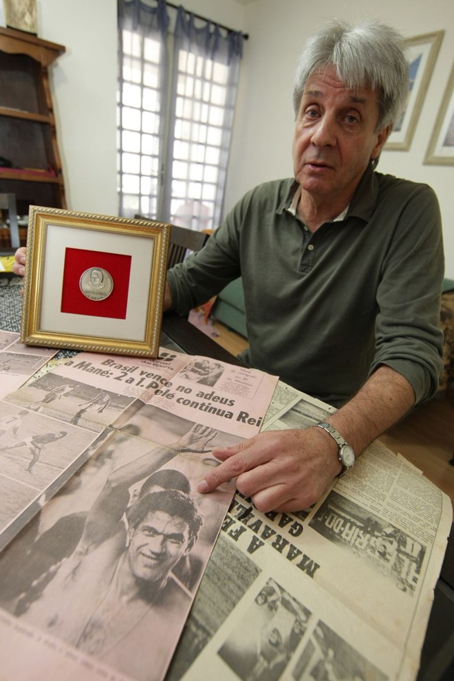 Eduardo Dreyer, ex-jogador do Coxa, participou da despidada do craque, em 1973 |
