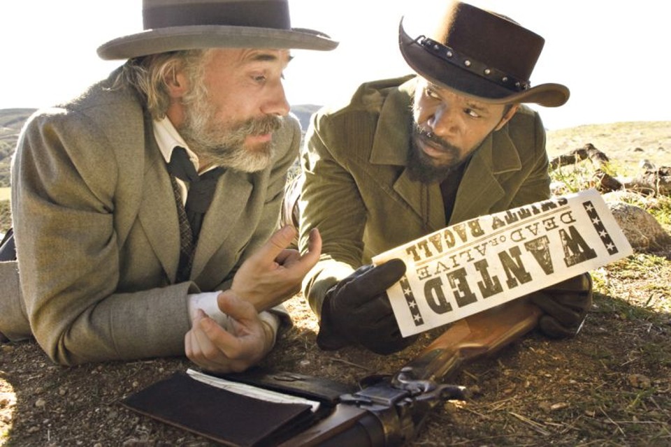 Schultz (Christoph Waltz) e Django (Jamie Foxx): dupla implacável de caçadores de recompensa | Divulgação