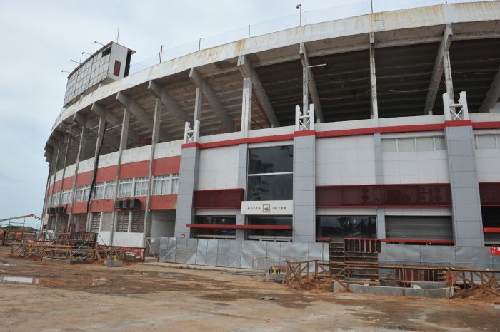 Obras do Beira-Rio foram paralisadas nesta terça-feira por causa de greve dos operários | Mauro Schaefer / Correio do Povo