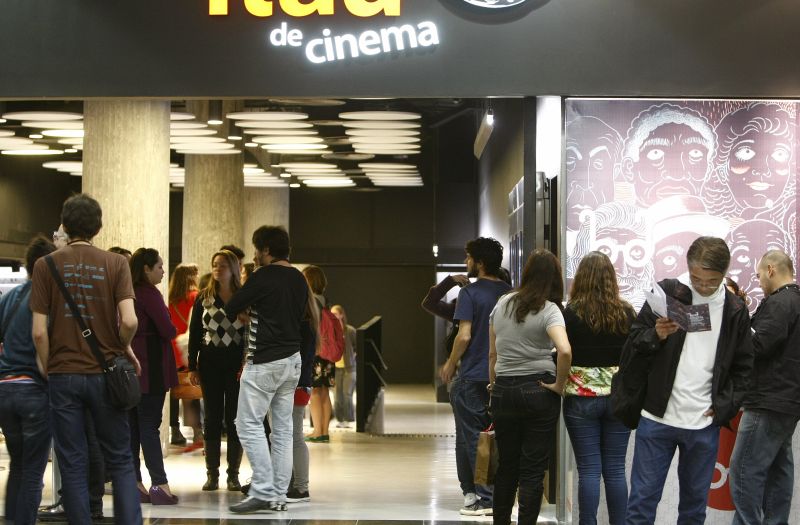 Várias sessões no Espaço Itaú de Cinema ficaram lotadas durante o festival Olhar de Cinema | Hugo Harada/Gazeta do Povo