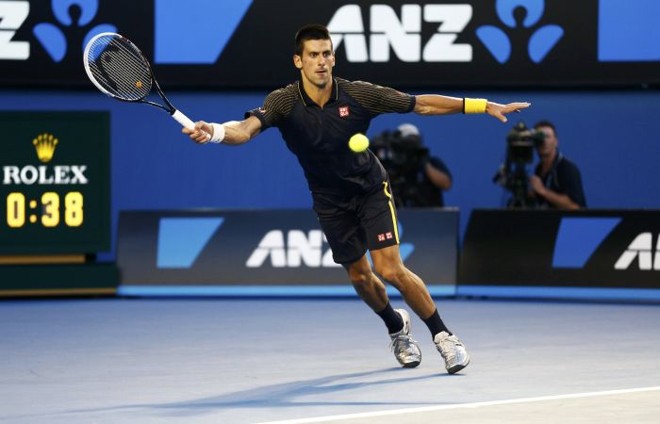 Partida entre o britânico Andy Murray e o sérvio Novak Djokovic (foto), que conquistou o tricampeonato no Aberto da Austrália |