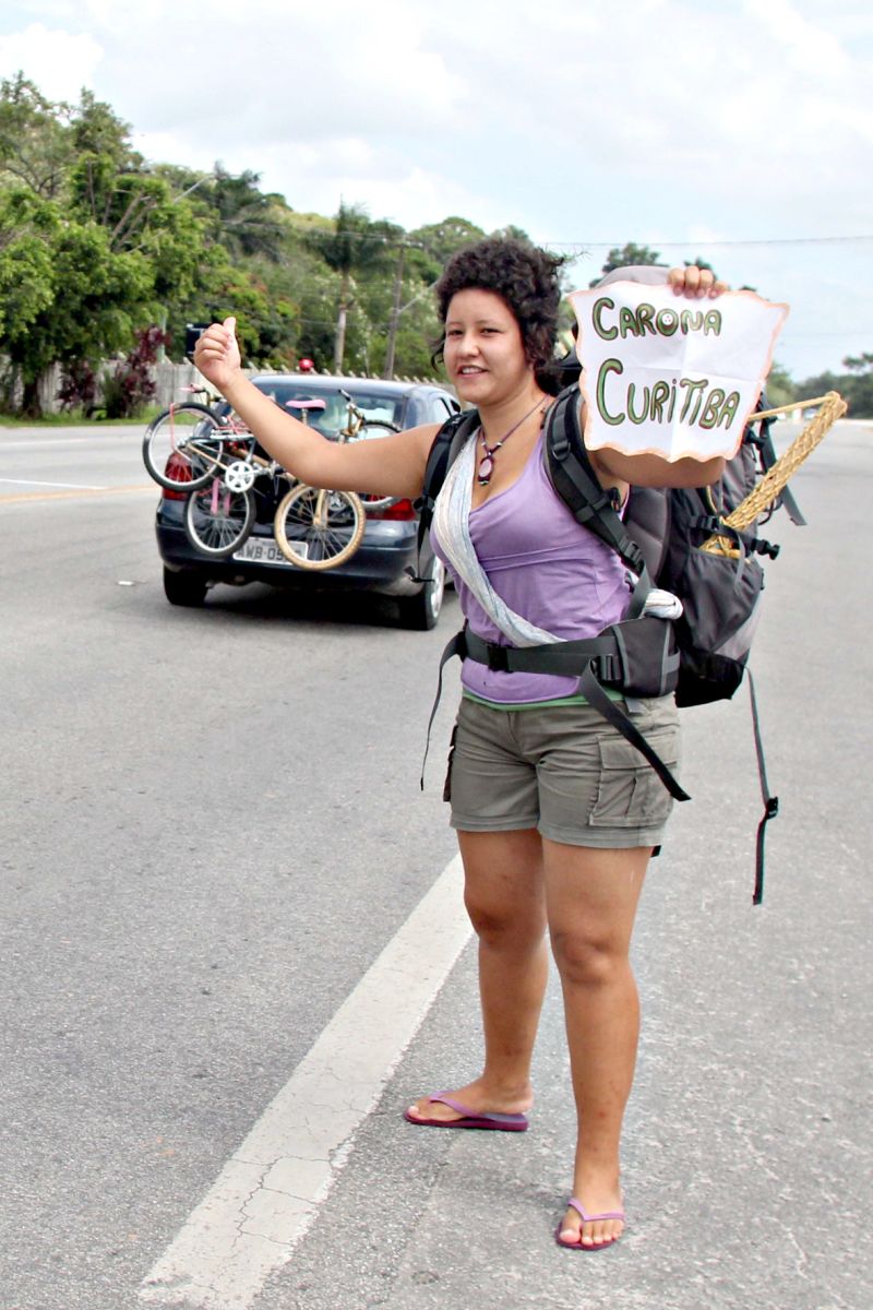 Jéssica, estudante universitária em Matinhos: valor da passagem de ônibus é absurdo | Walter Alves/ Gazeta do Povo