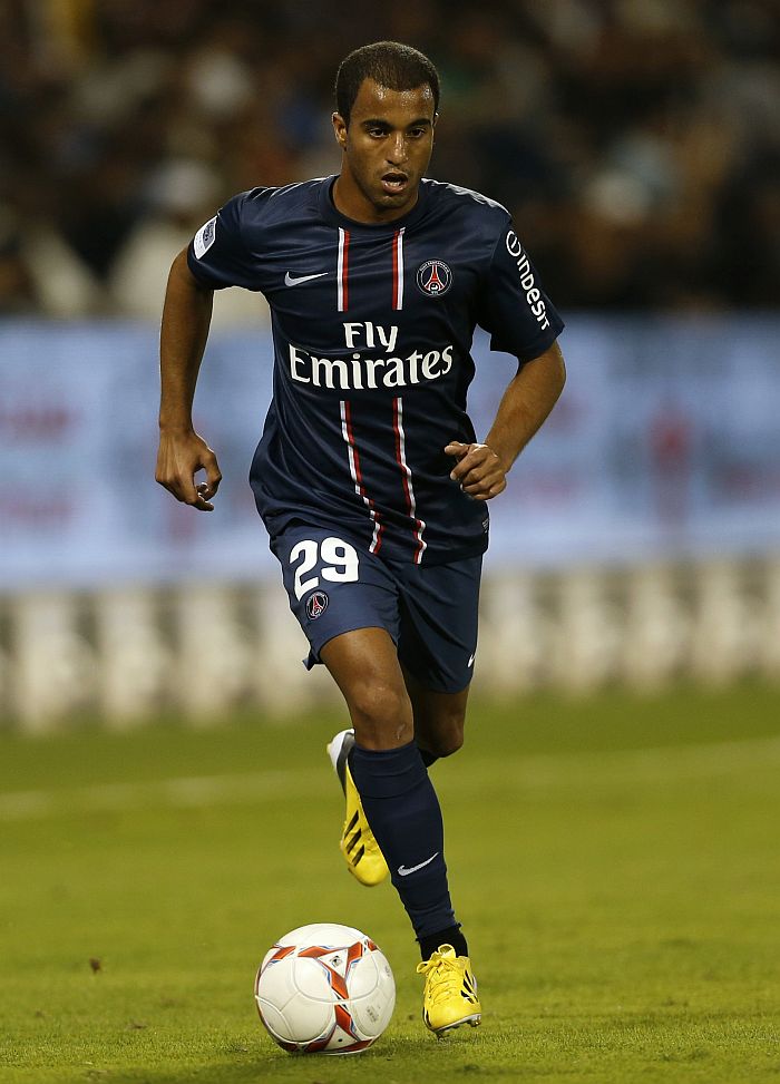 Na estreia pelo Paris Saint-Germain, Lucas quase marcou um gol | Reuters