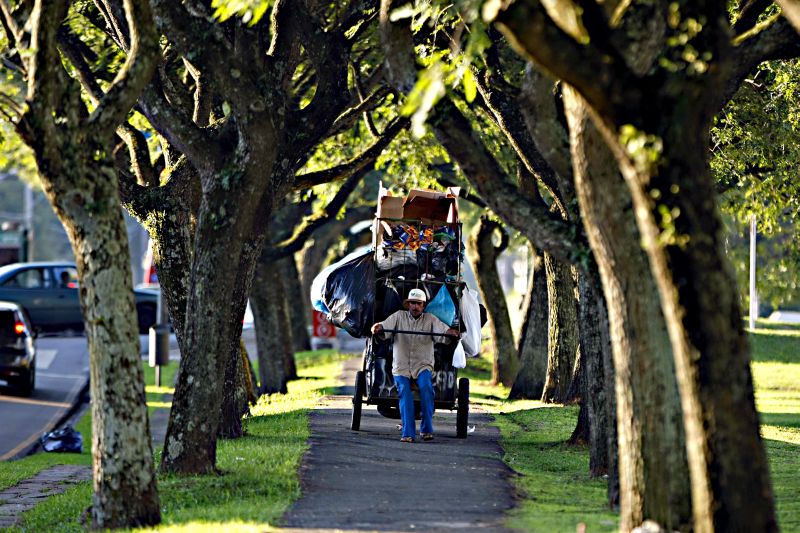 Das ruas: carrinheiros formam um dos grupos informais mais representativos da cidade | Albari Rosa/ Gazeta do Povo