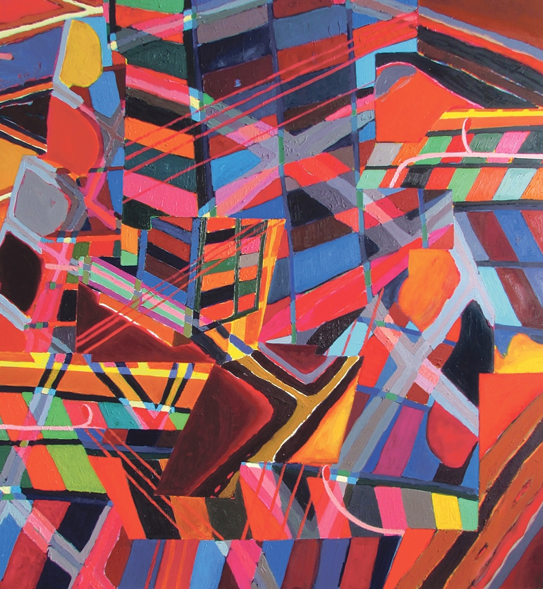 Quadros de Francis partem de imagens da cidade, transformadas | Reprodução