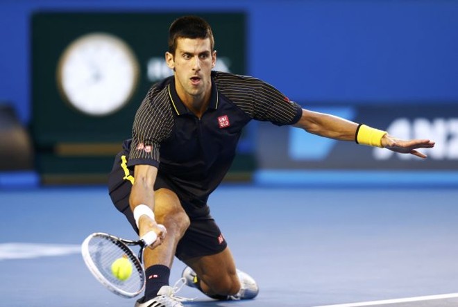 Partida entre o britânico Andy Murray e o sérvio Novak Djokovic (foto), que conquistou o tricampeonato no Aberto da Austrália |