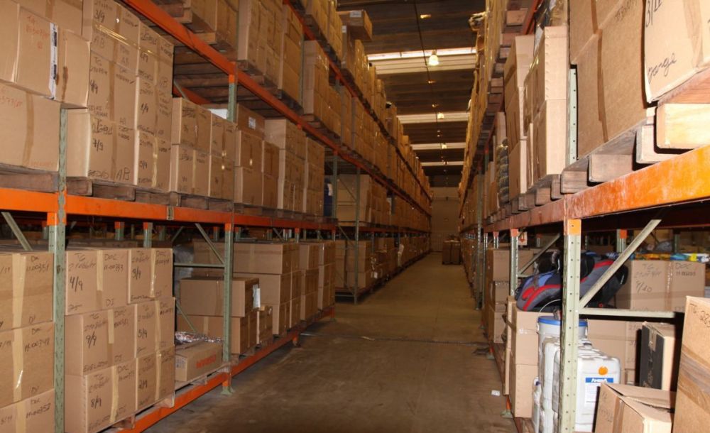 Vista do depósito da Receita Federal para mercadorias apreendidas | Divulgação/Receita Federal