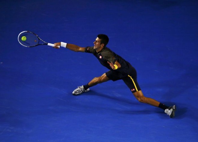 Partida entre o britânico Andy Murray e o sérvio Novak Djokovic (foto), que conquistou o tricampeonato no Aberto da Austrália |
