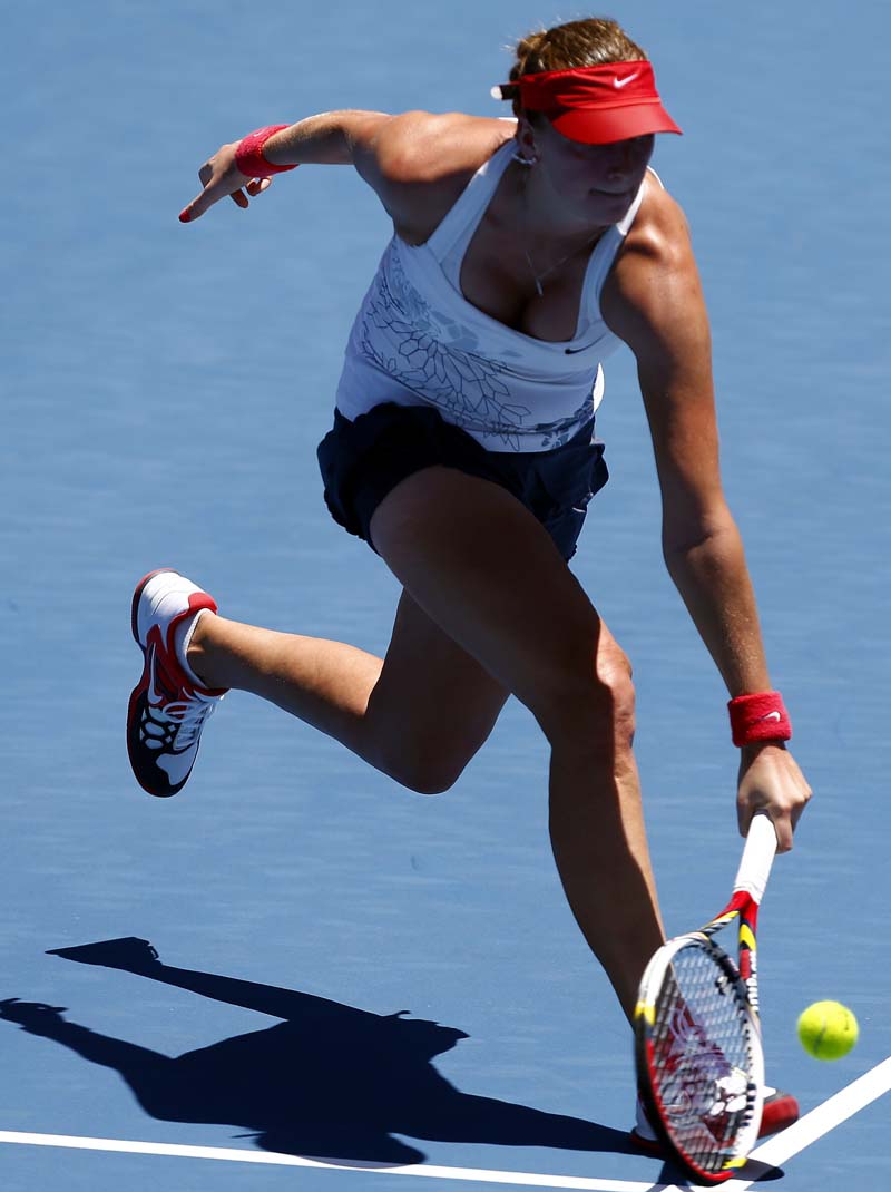 Petra Kvitova, da República Checa, durante o Torneio de Sydney | REUTERS/David Gray