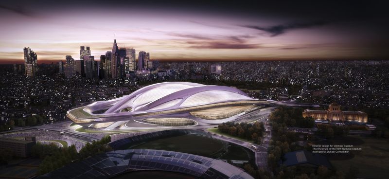 Imagem gerada por computador do futuro Estádio Olímpico de Tóquio. A cidade japonesa é uma das candidatas a receber os Jogos Olímpicos de 2020 | REUTERS/Tokyo 2020 Bid Commitee