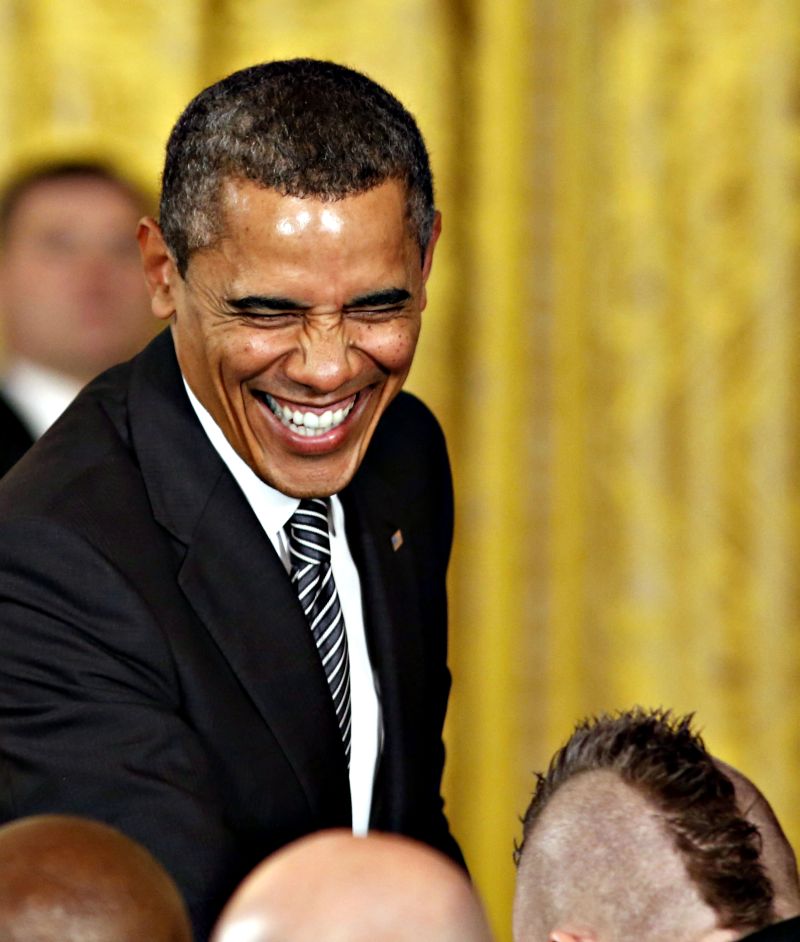 Barack Obama em cerimônia ocorrida ontem, na Casa Branca | Larry Downing/Reuters