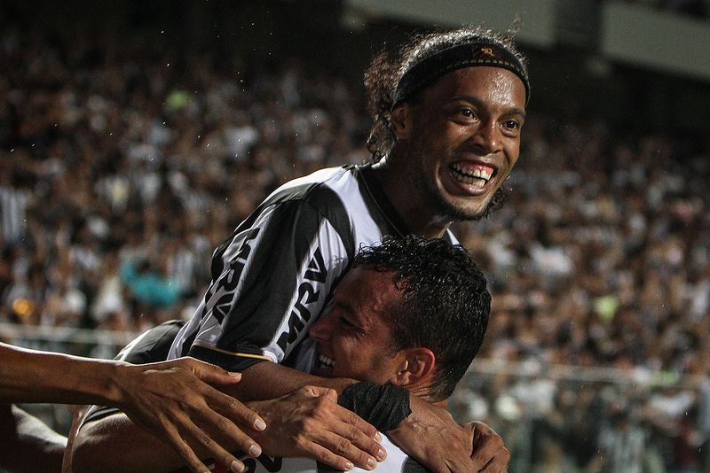 Ronaldinho deu assistência para os dois gols do Atlético-MG contra o São Paulo | Bruno Cantini / Flickr Atlético-MG