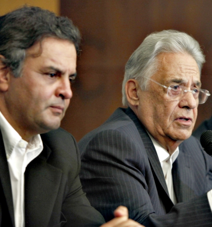 Aécio e FHC: ex-presidente assume o papel de articulador | Rodrigo Lima/ O Tempo/Folhapress