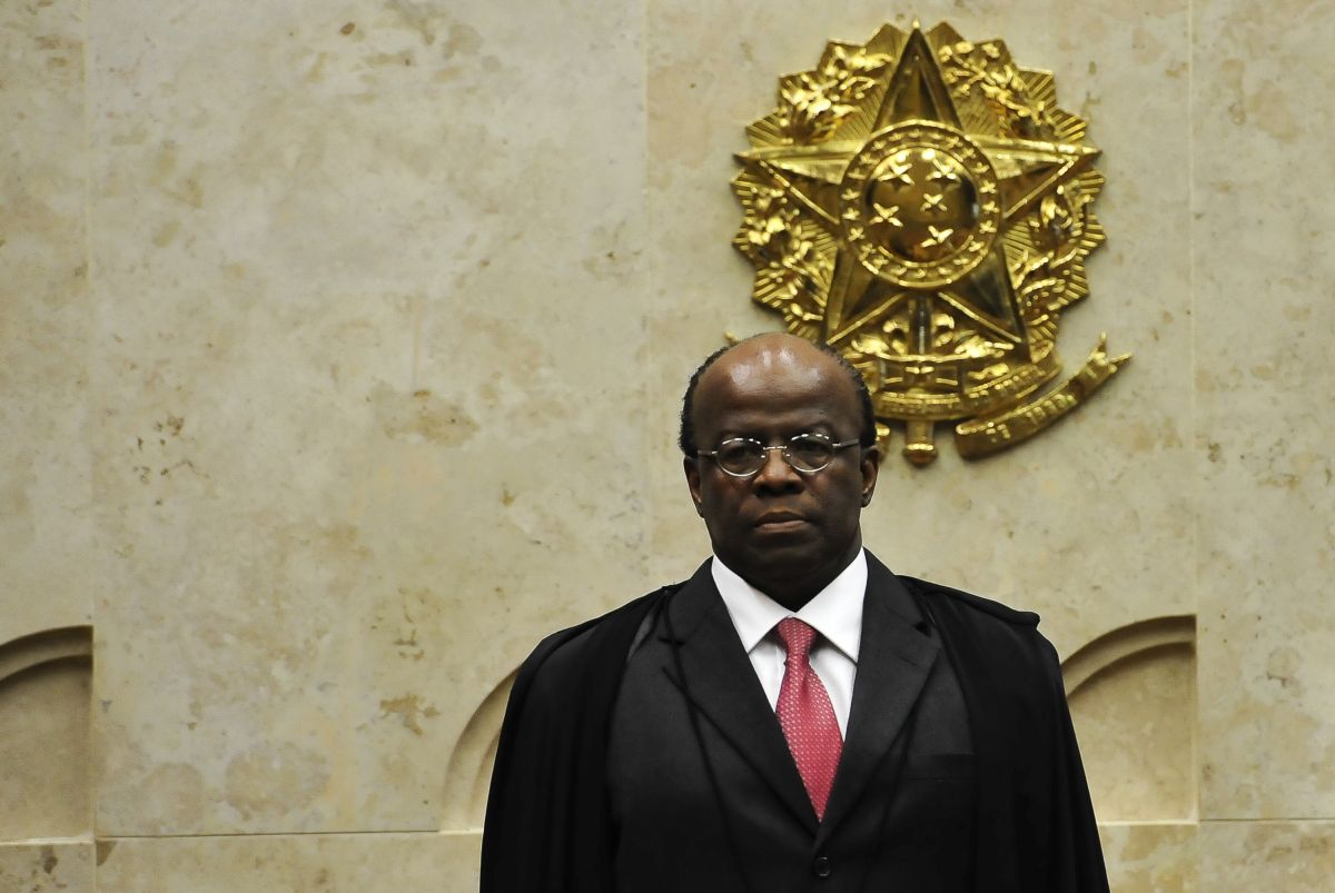Joaquim Barbosa abriu o ano judiciário no STF em cerimônia protocolar breve, sem pauta de julgamento | Elza Fiuza/ABr