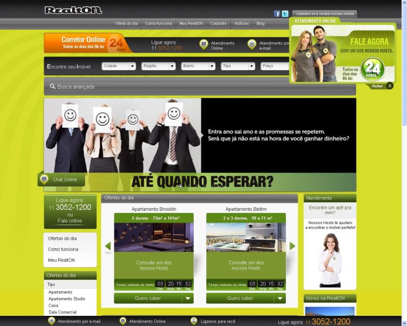 Imagem do site RealtON: imóveis de 18 incorporadoras | Reprodução