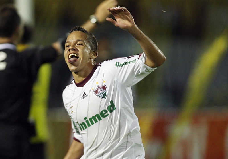 Marcos Junio comemora seu gol na vitória do Fluminense sobre o Volta Redonda | Photocamera