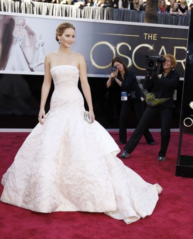 Jennifer Lawrence, apontada como uma das favoritas para levar o prêmio de melhor atriz | 