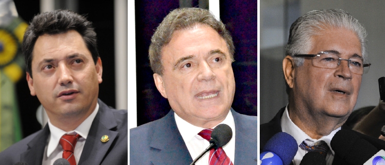 Souza: orientação do PMDB; Alvaro: marcar posição; Requião: sem retorno | Fotos: Moreira Mariz, Waldemir Barreto, Geraldo Magela