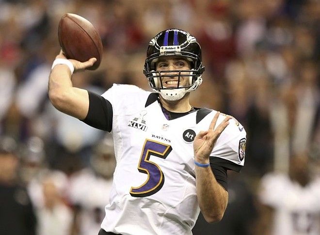 Joe Flacco, quarterback do Baltimore Ravens |