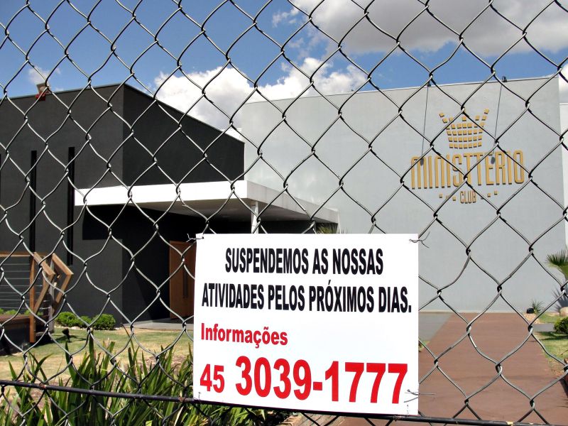 A interdição do Ministterio Club, em Cascavel, atendeu a pedido do Ministério Público | Luis Carlos Cruz/ Gazeta do Povo