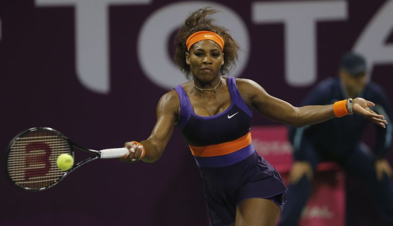 Vitória sobre Sharapova garantiu Serena Williams na final do Torneio de Doha | Reuters