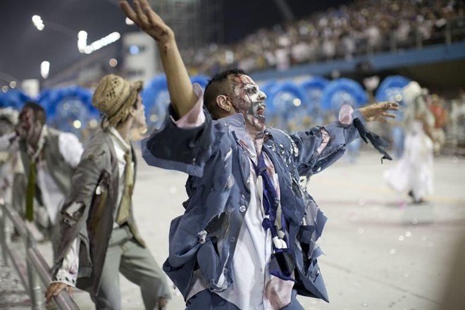 A Mocidade Alegre, desfilou na madrugada de domingo (10), em São Paulo, e sagrou-se a campeã do carnaval paulista |