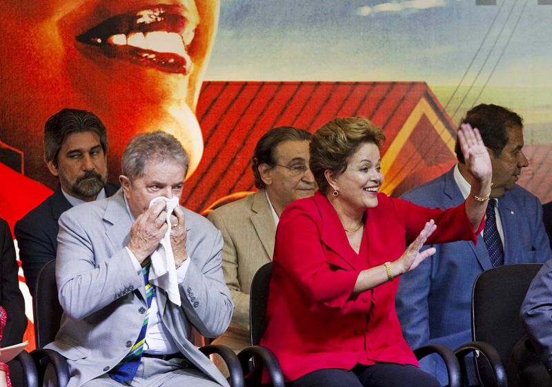 Lula e Dilma na festa do PT: estratégia de comunicação para reforçar as conquistas das duas gestões petistas | Marlene Bergamo/Folhapress
