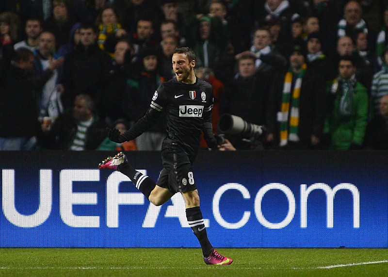 O atacante Marchisio foi um dos destaques da Juventus em Glasgow | Russell Cheyne / Reuters