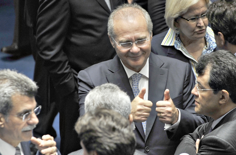 Renan Calheiros: denunciado ao STF por peculato, novo presidente do Senado prometeu uma gestão transparente | Antônio Cruz/ABr