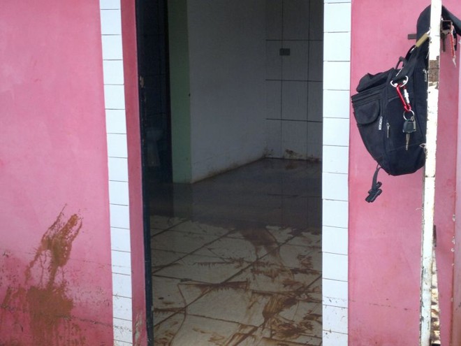 O barro tomou conta das casas |