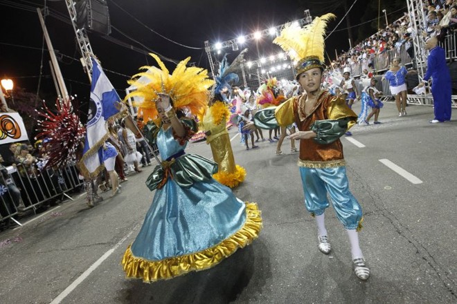 A Mocidade Azul na avenida |