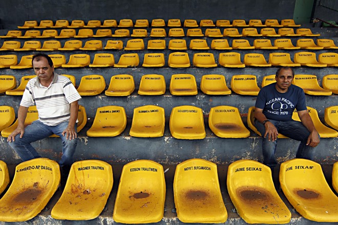 Valdir e Nilson, presidente e vice da TOM, proprietária do Olímpico Regional |