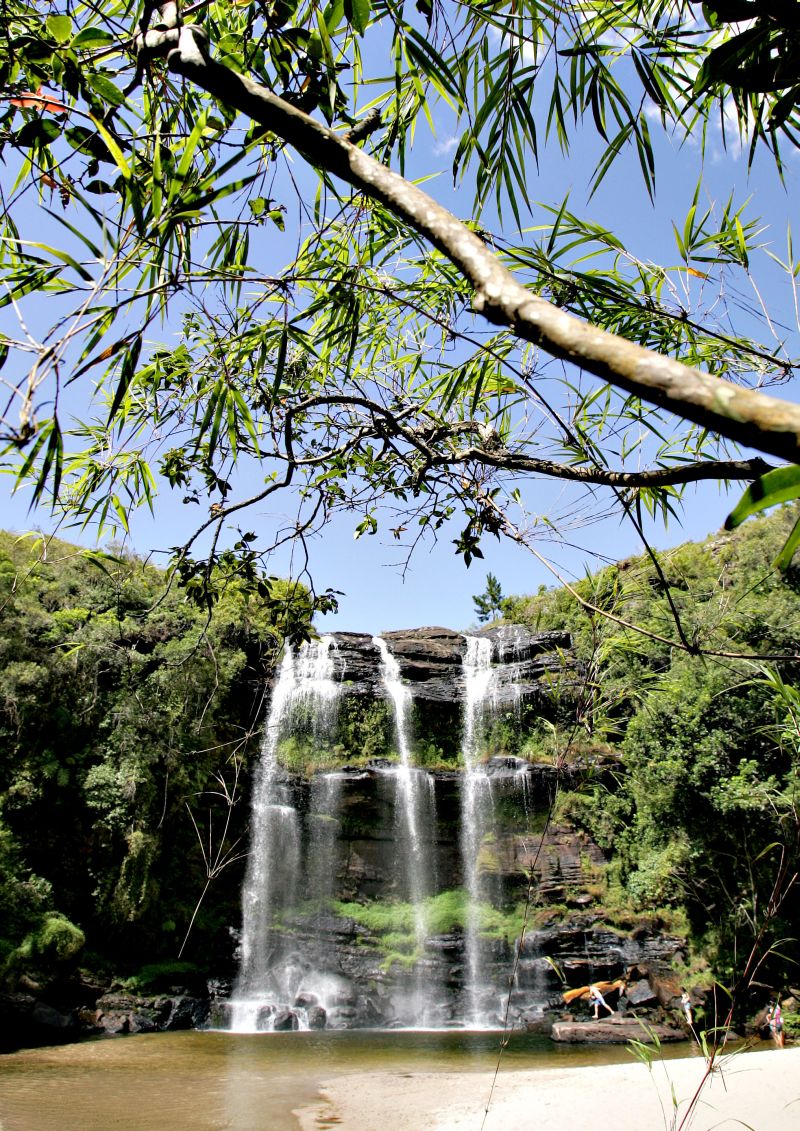 Cachoeira Mariquinha fica a sete quilômetros do Parque de Vila Velha | Josué Teixeira/ Gazeta do Povo