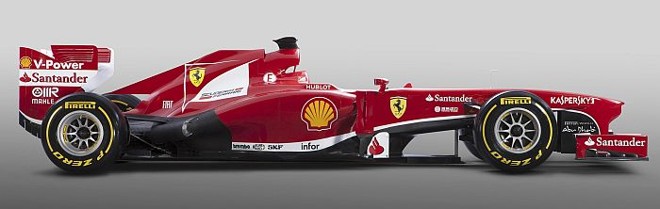 Modelo F138 da Ferrari, que será usado na temporada 2013 da Fórmula 1 | 