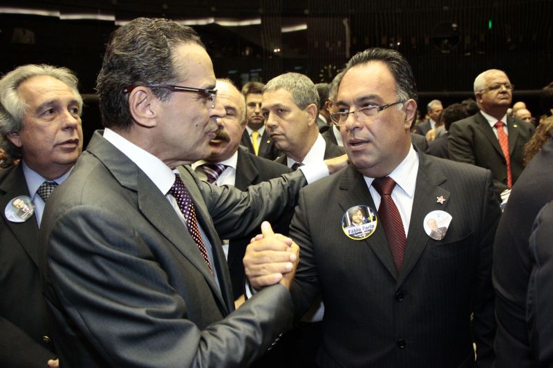 Henrique Alves e André Vargas (PT-PR): novo presidente e vice da Câmara dos Deputados | Ricardo Wegrzynovski/Ag. Câmara