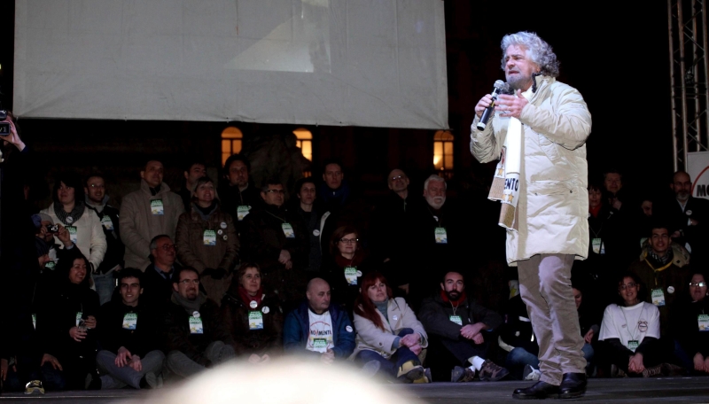 Beppe Grillo, o antipolítico | Daniele Mascolo/EFE