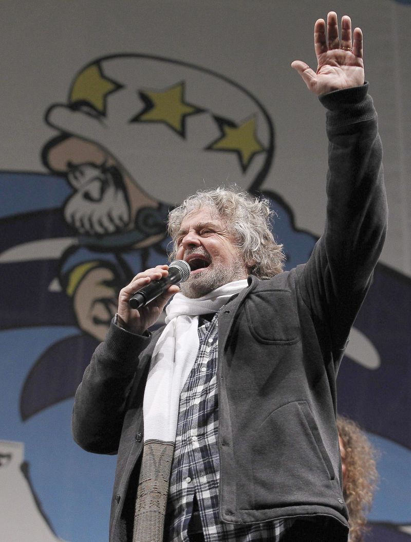 O comediante Beppe Grillo acusou a centro-esquerda de fazer propostas indecentes | Massimo Percossi/EFE