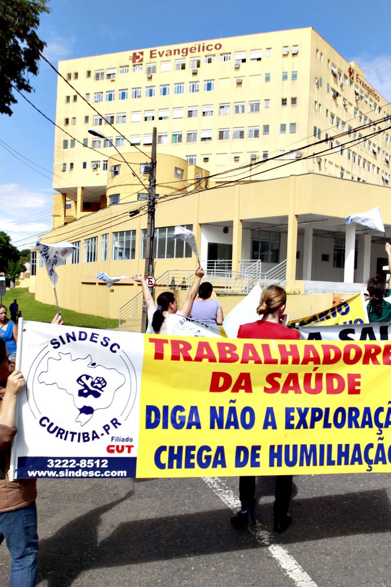 Hospital Evangélico: paralisação durou 17 horas | Antônio More/ Gazeta do Povo