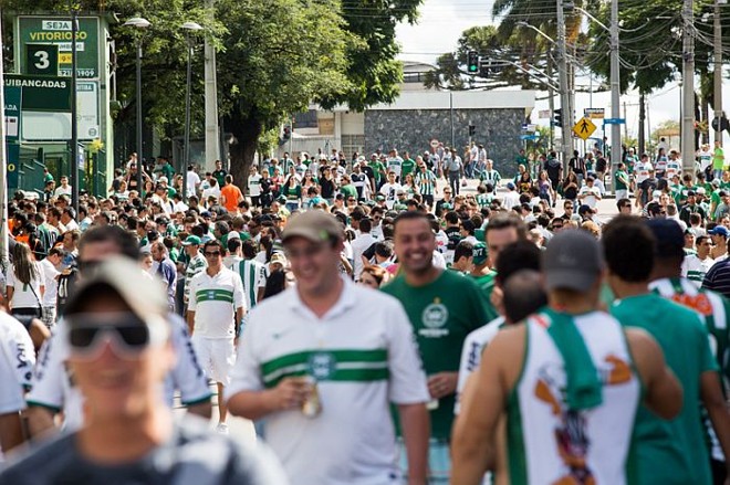 Torcida do Coritiba foi em peso para o Atletiba |