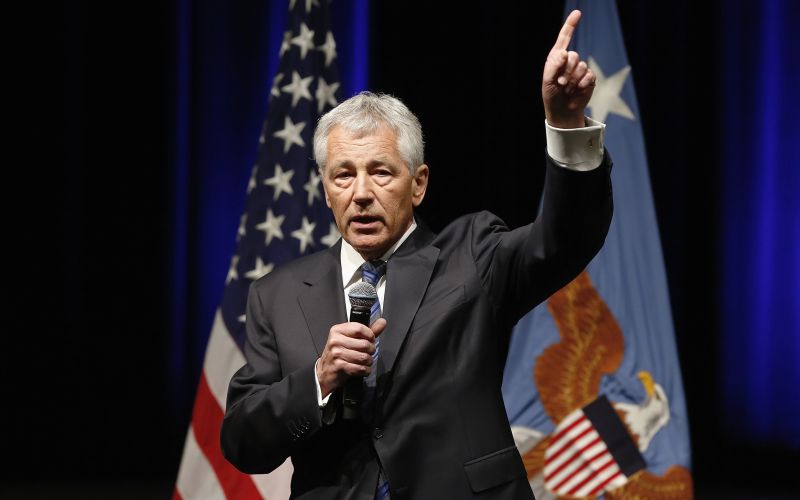 Chuck Hagel discursa após cerimônia de posse como novo secretário de Defesa dos EUA | REUTERS/Jonathan Ernst