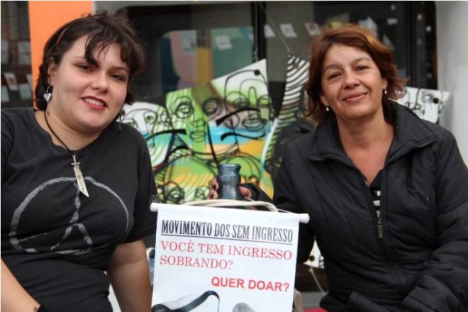 Raquel Francielle (à esquerda) e Debora Cristina dos Santos (à direita), responsáveis pelo MSI | Tayná de Campos Soares