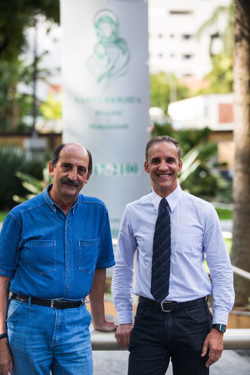 Agostinho e Leônidas, herdeiros e diretores do Santa Brígida | Brunno Covello/ Gazeta do Povo