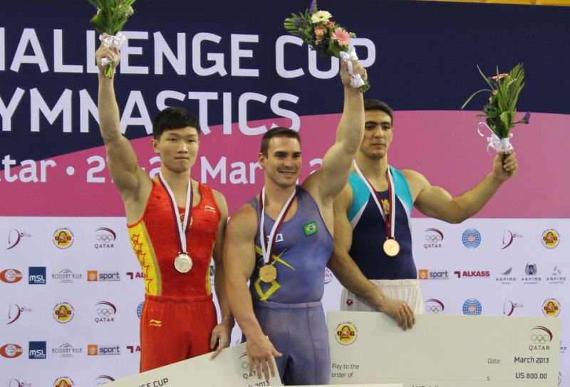 Arthur Zanetti conquistou a etapa de Doha da Copa do Mundo de Ginástica Artística | Marcos Goto / Divulgação