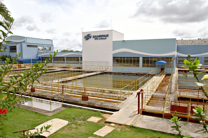 Estação da Sanepar em Londrina: cerca de 75% do que é captado de água no Alto Iguaçu vão para o abastecimento | Gilberto Abelha/ Jornal de Londrina